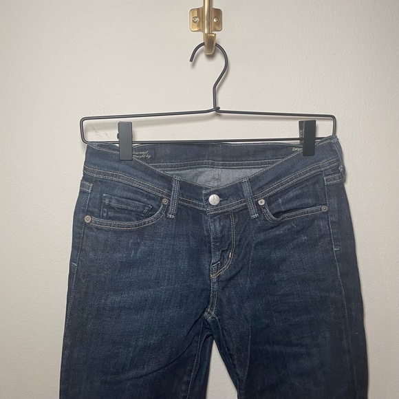 Citizens of Humanity Jeans Women's 27 Blue Ava Stretch Low Waist Straight Leg - Picture 3 of 8